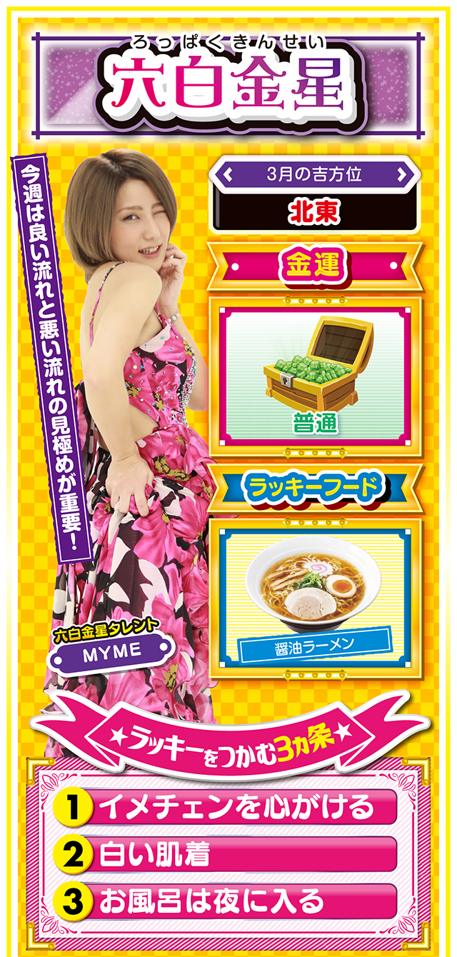 六白金星占い結果