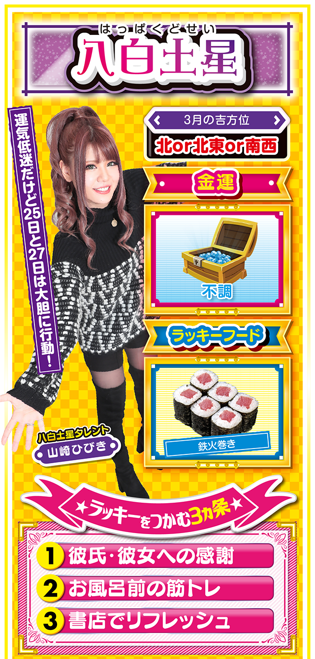 八白土星占い結果