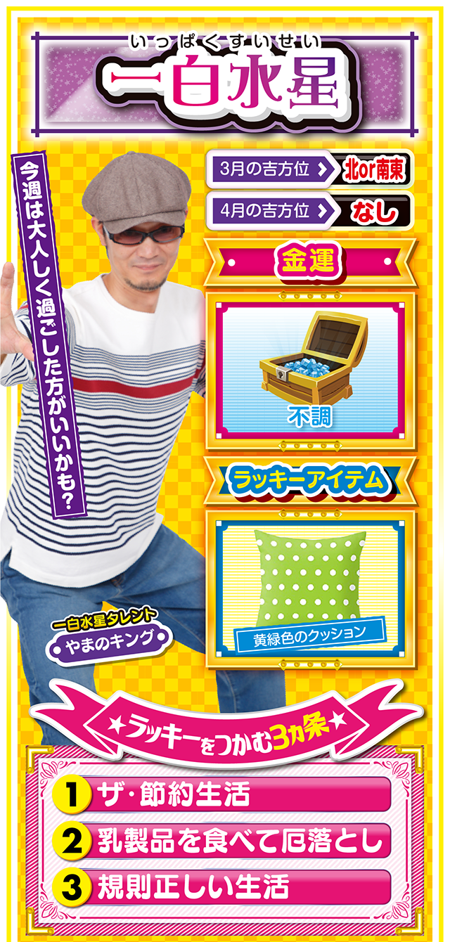 一白水星占い結果