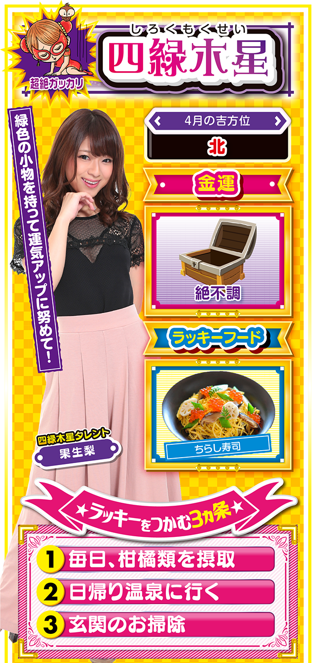 四緑木星占い結果