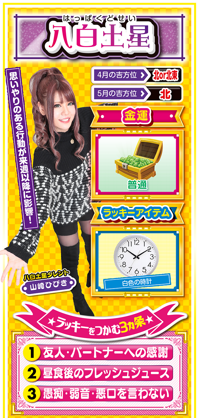 八白土星占い結果