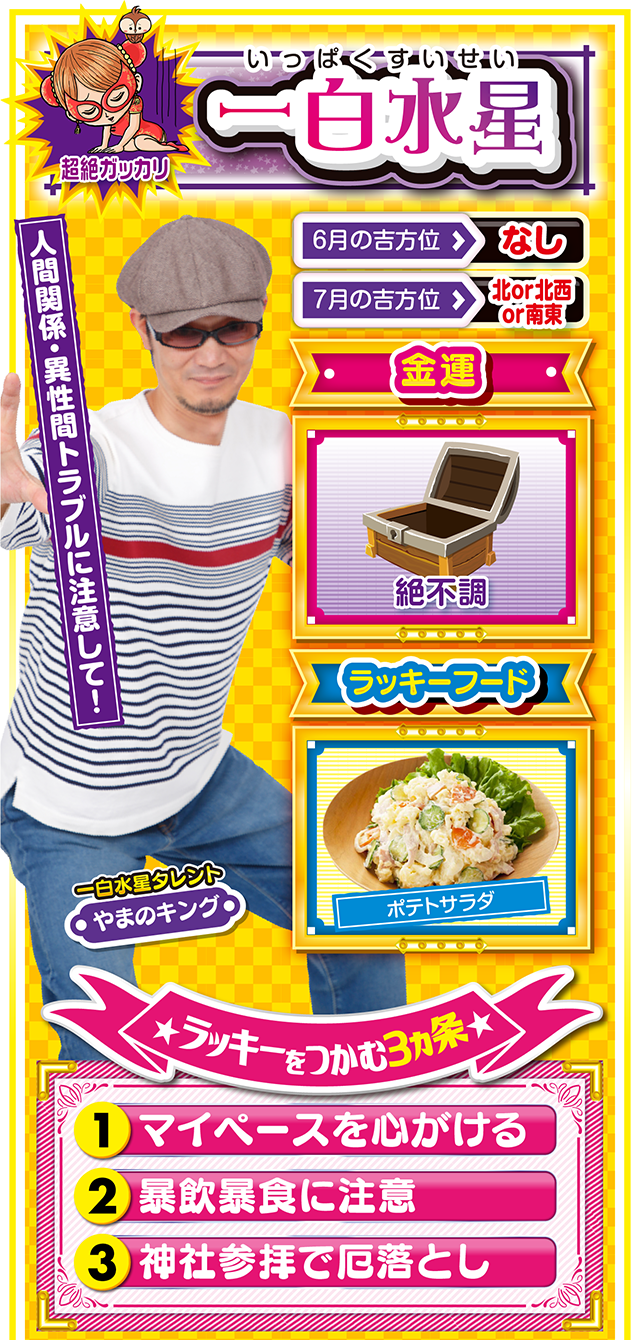 一白水星占い結果