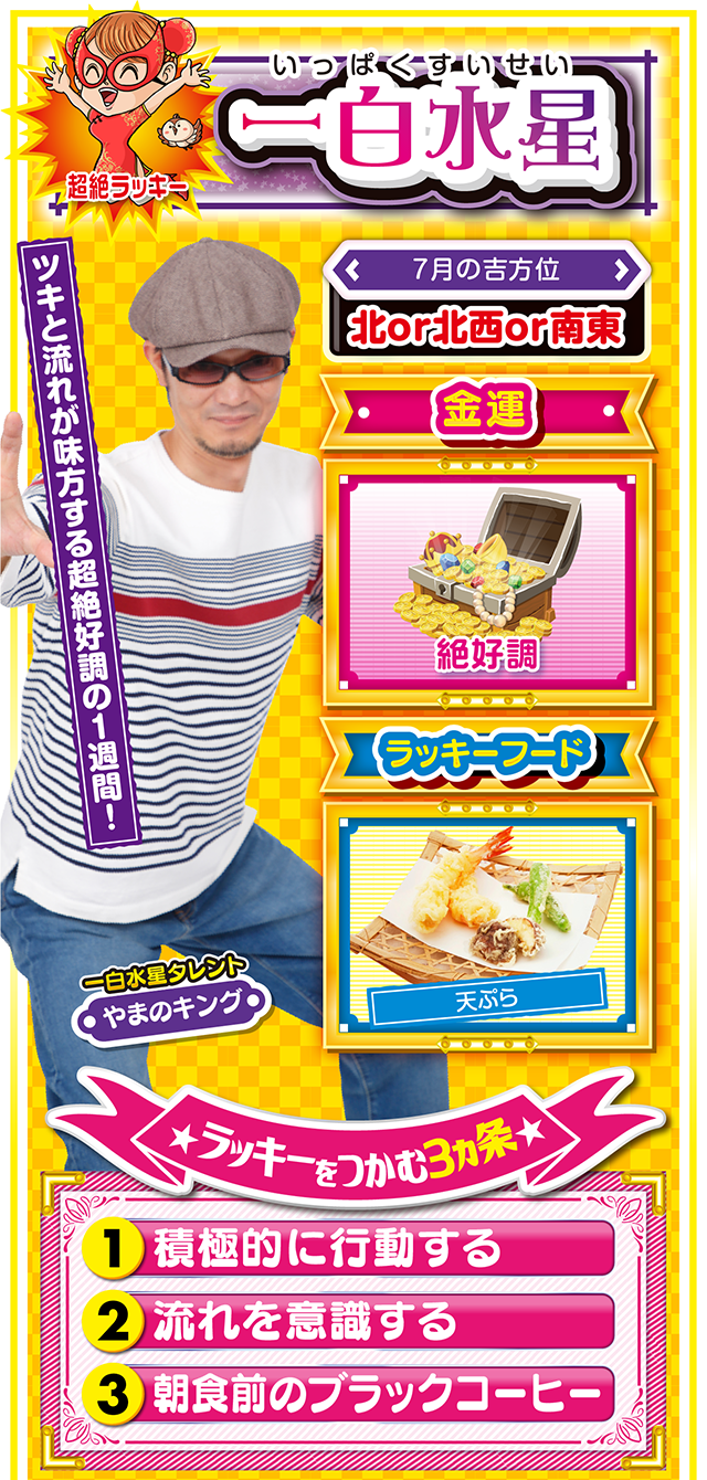 一白水星占い結果