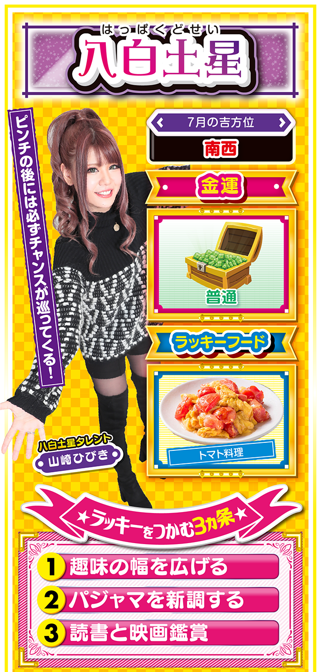 八白土星占い結果