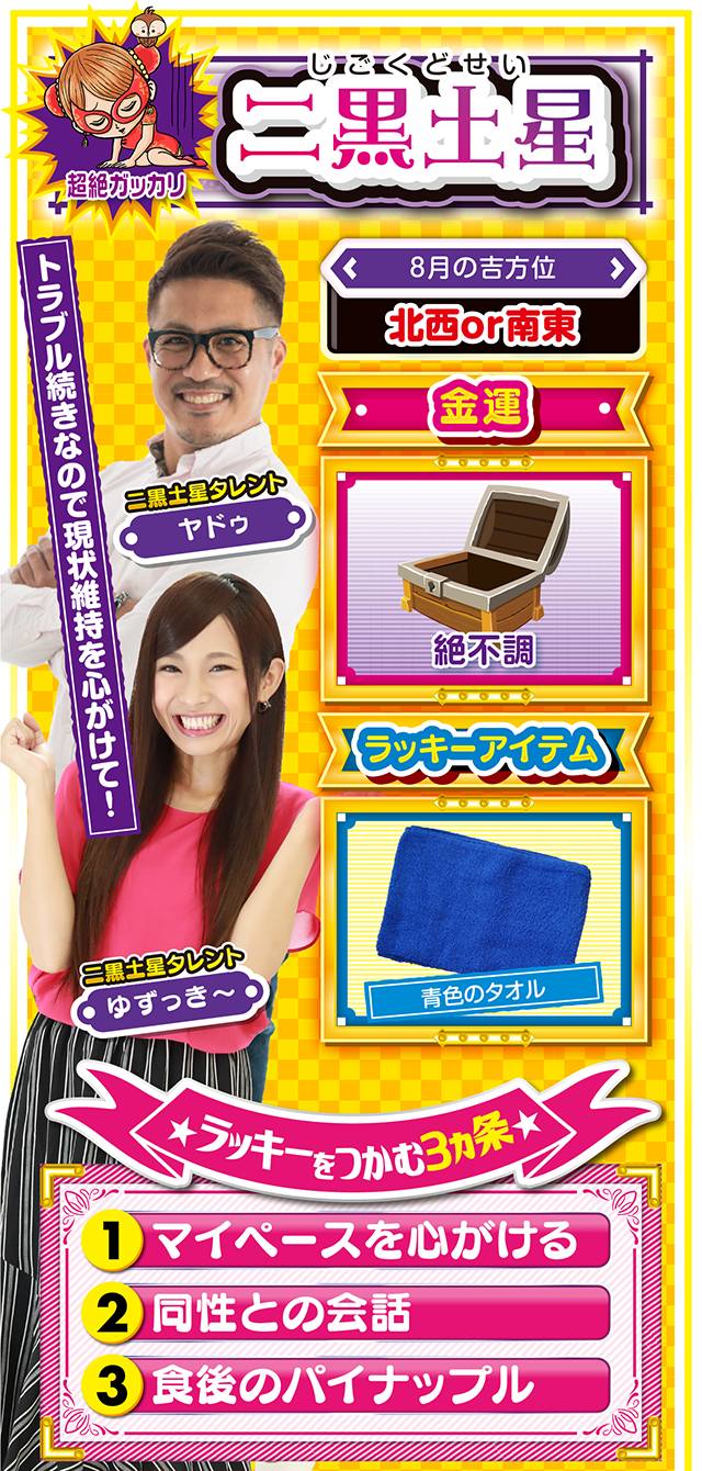 二黒土星占い結果