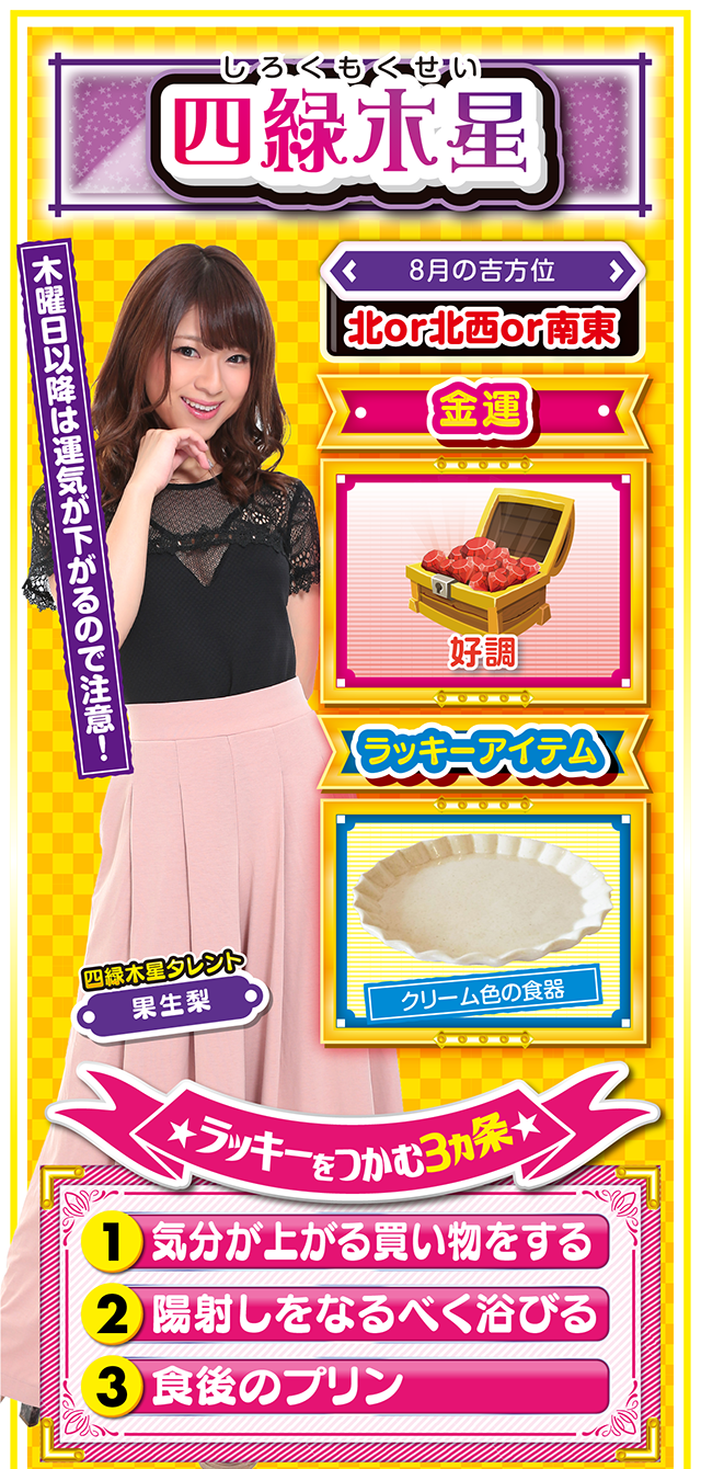 四緑木星占い結果