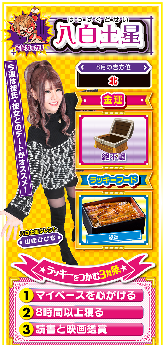 八白土星占い結果