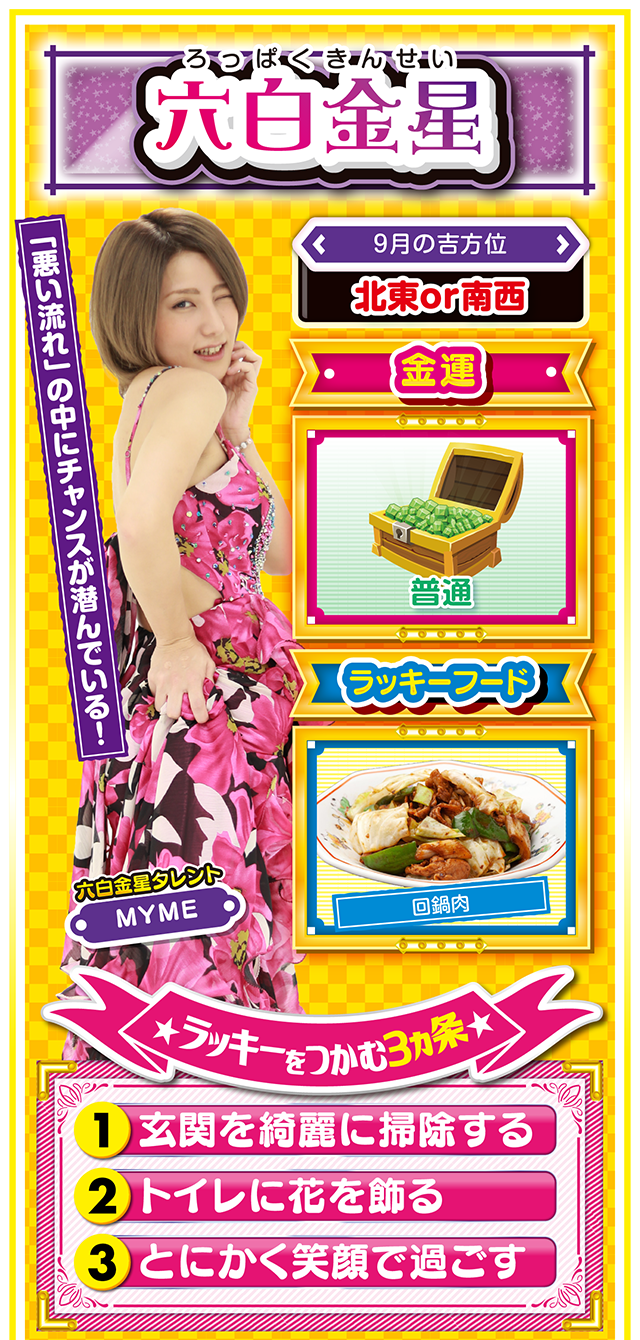 六白金星占い結果