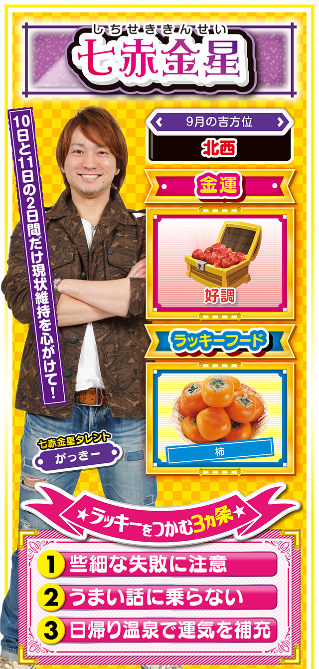 七赤金星占い結果