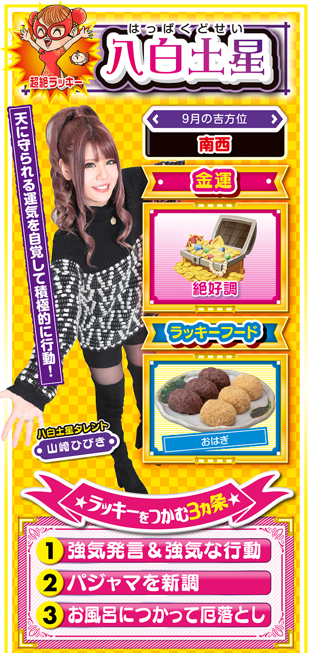 八白土星占い結果