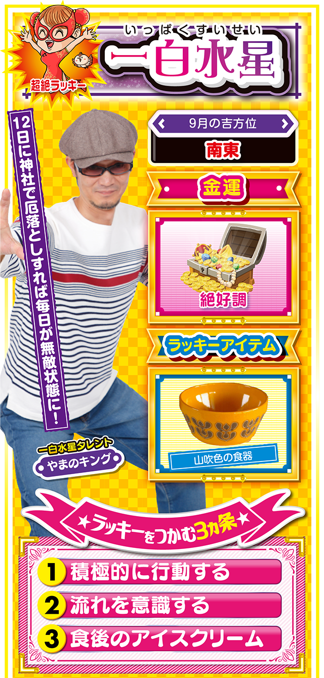 一白水星占い結果