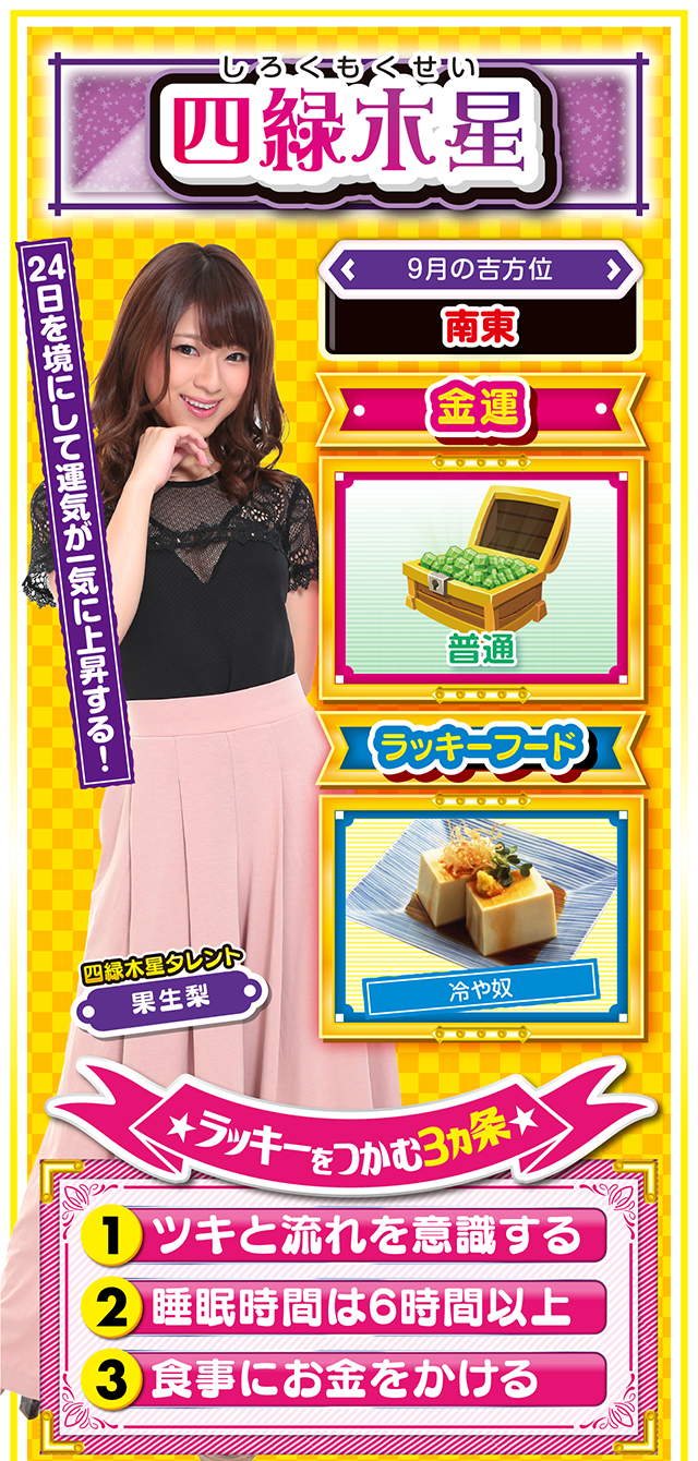 四緑木星占い結果