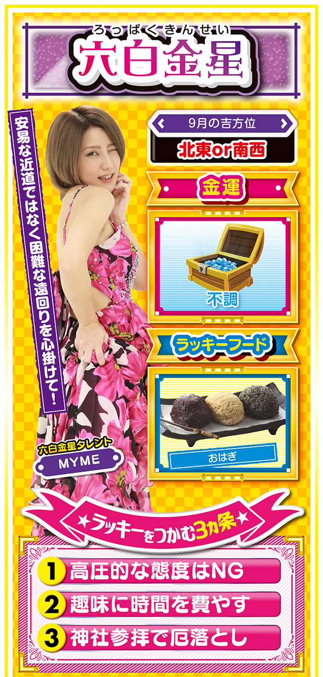 六白金星占い結果