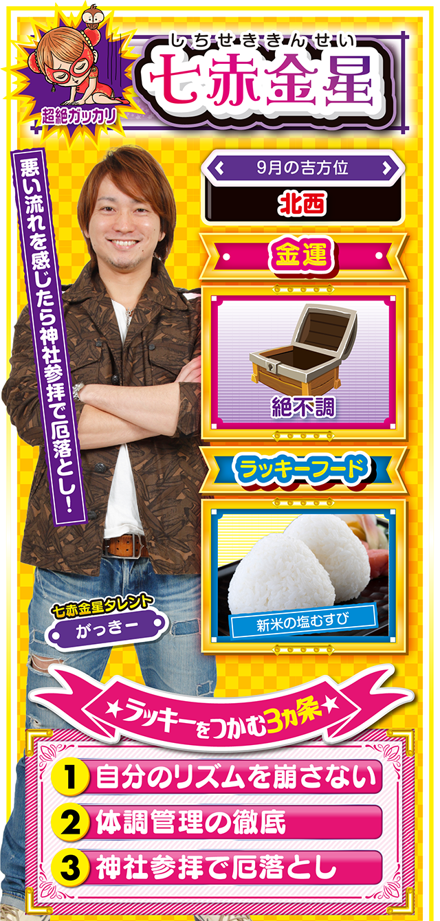 七赤金星占い結果