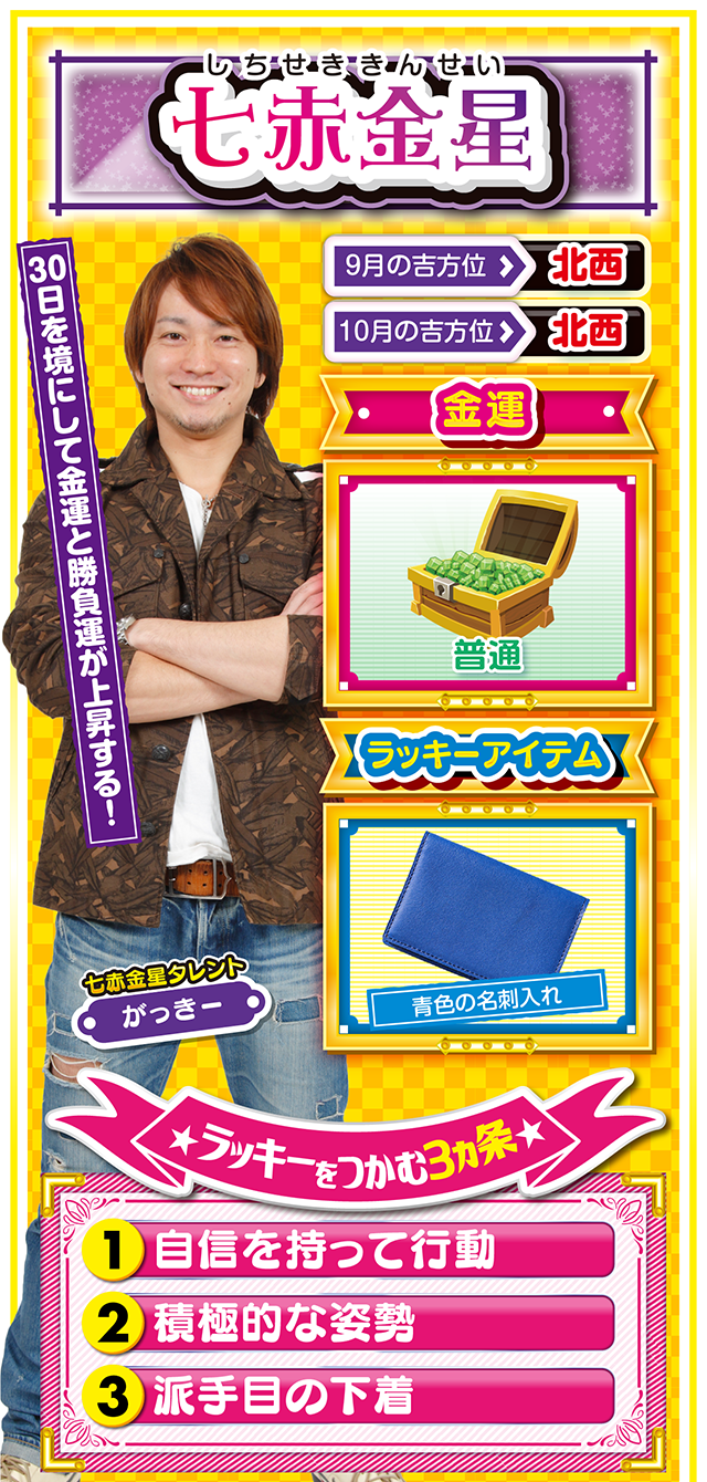 七赤金星占い結果