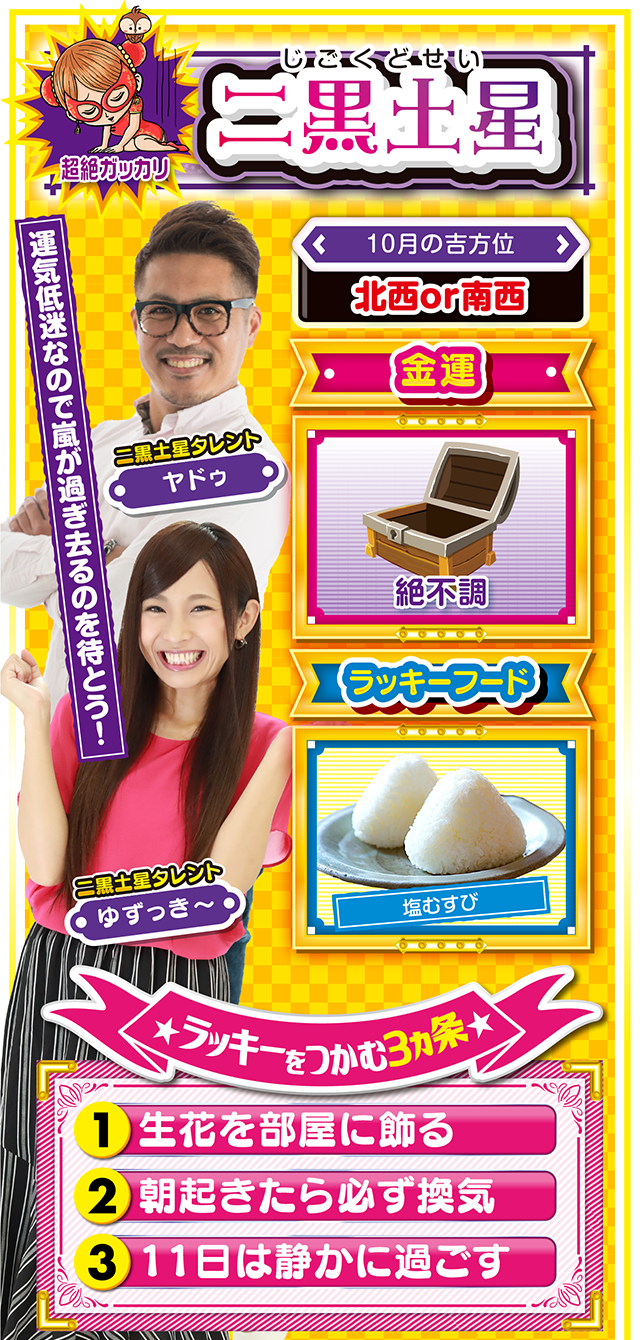 二黒土星占い結果