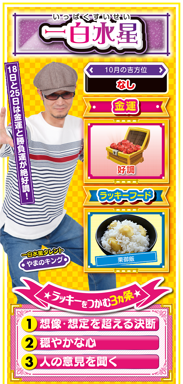 一白水星占い結果