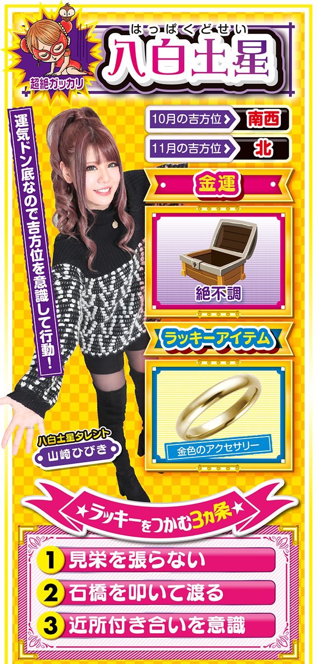 八白土星占い結果