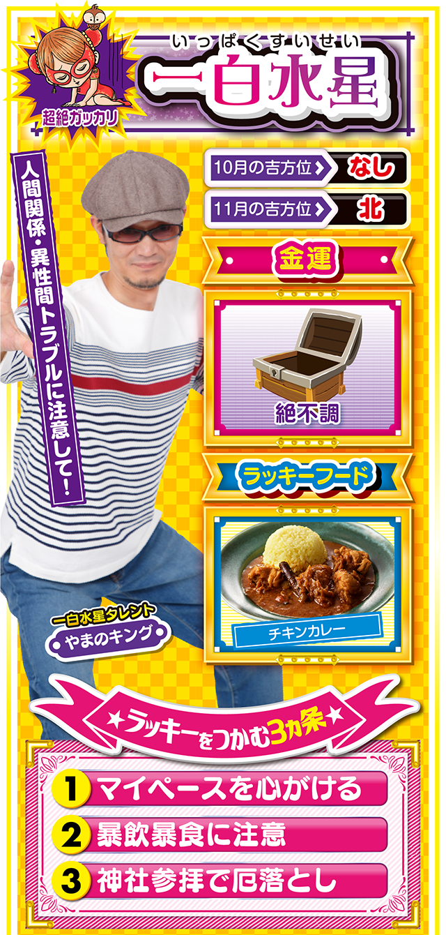 一白水星占い結果