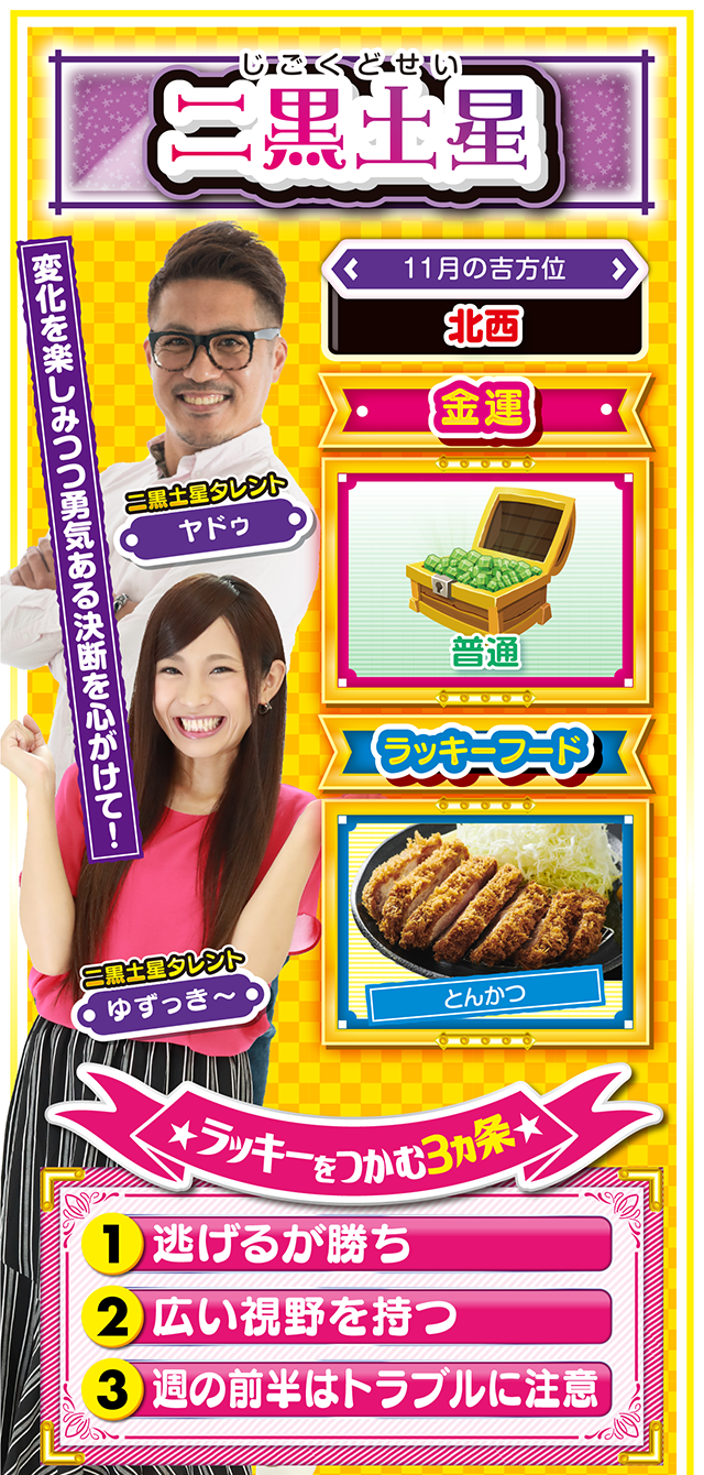 二黒土星占い結果