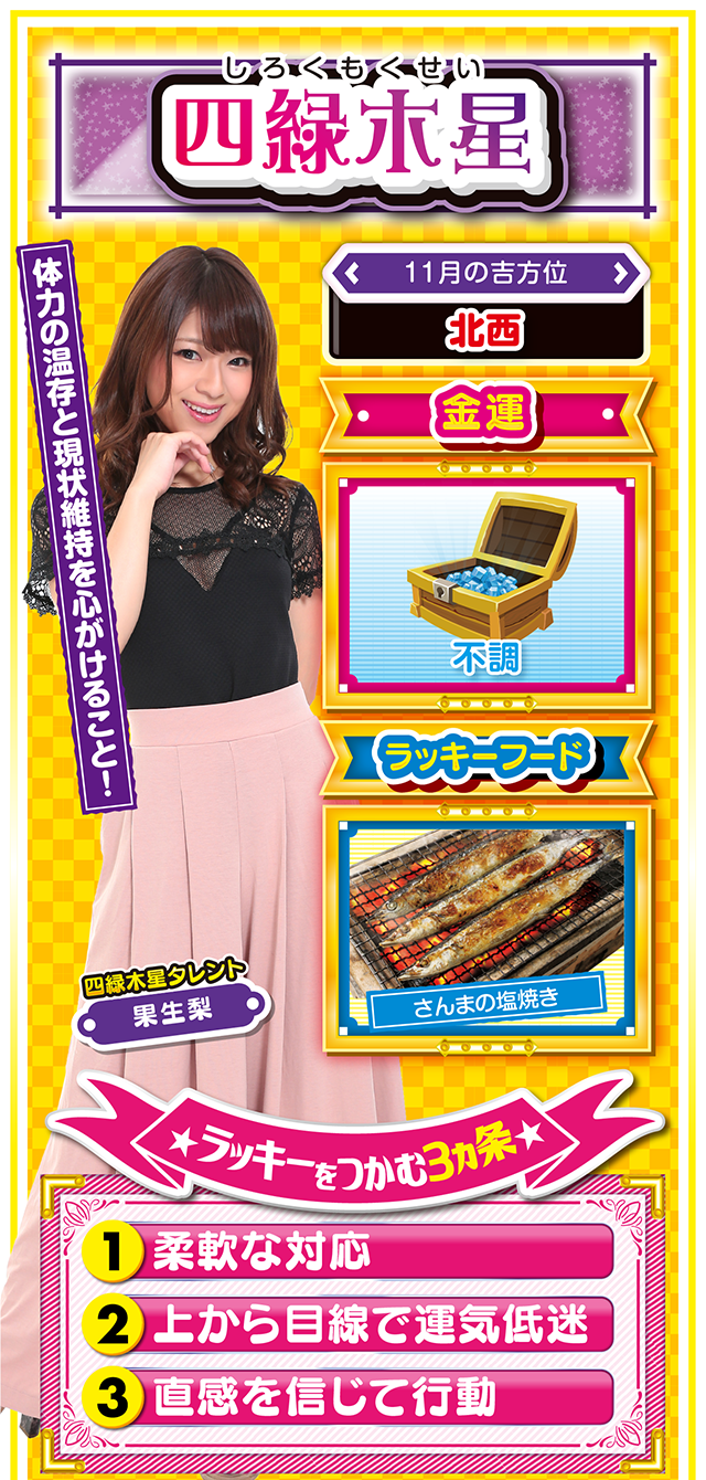 四緑木星占い結果