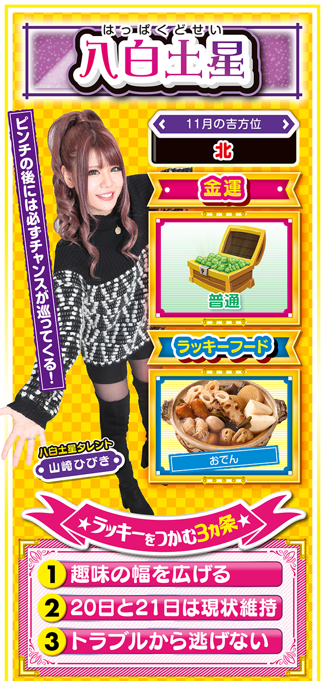 八白土星占い結果