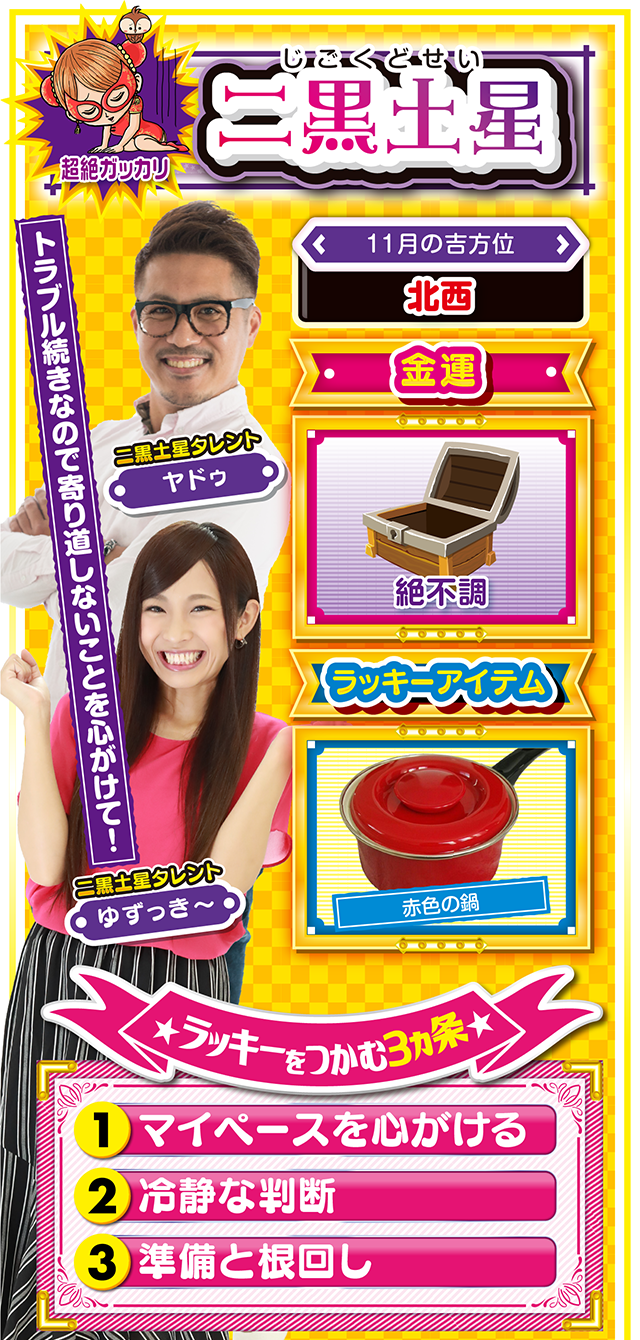 二黒土星占い結果