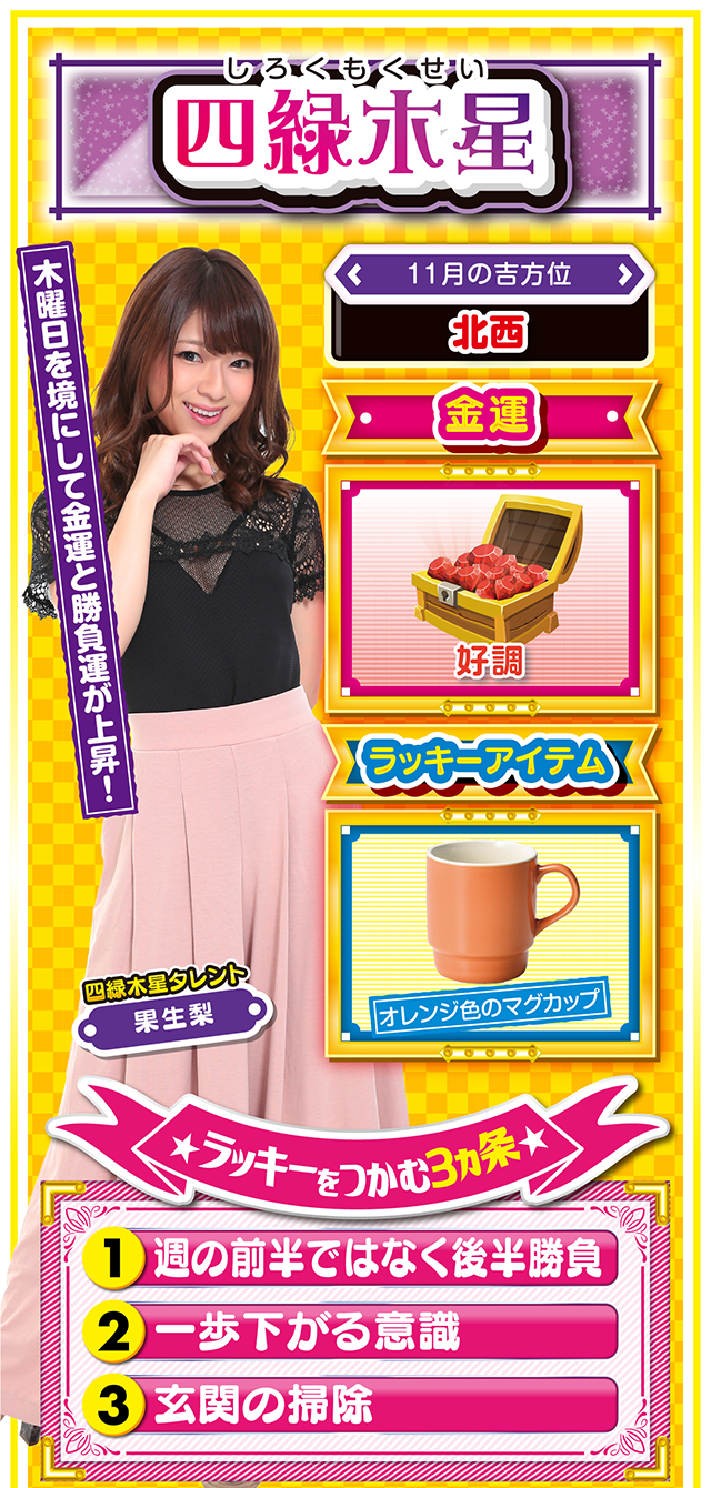 四緑木星占い結果