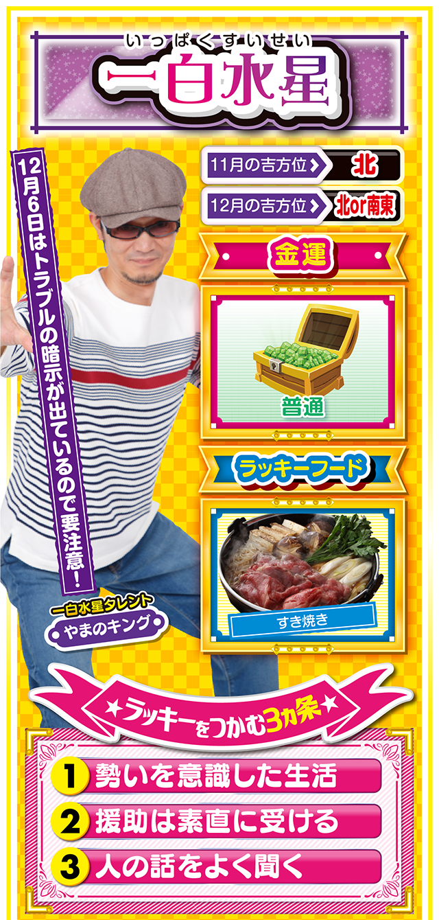 一白水星占い結果