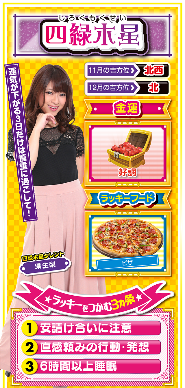 四緑木星占い結果