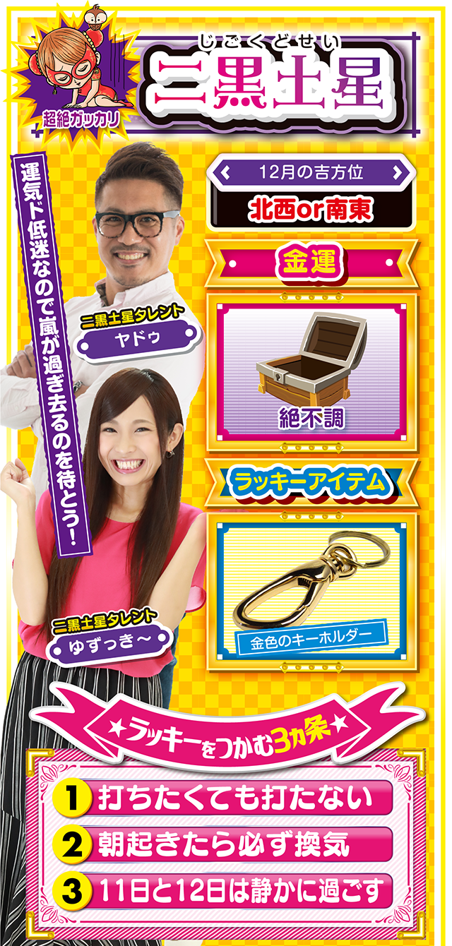 二黒土星占い結果