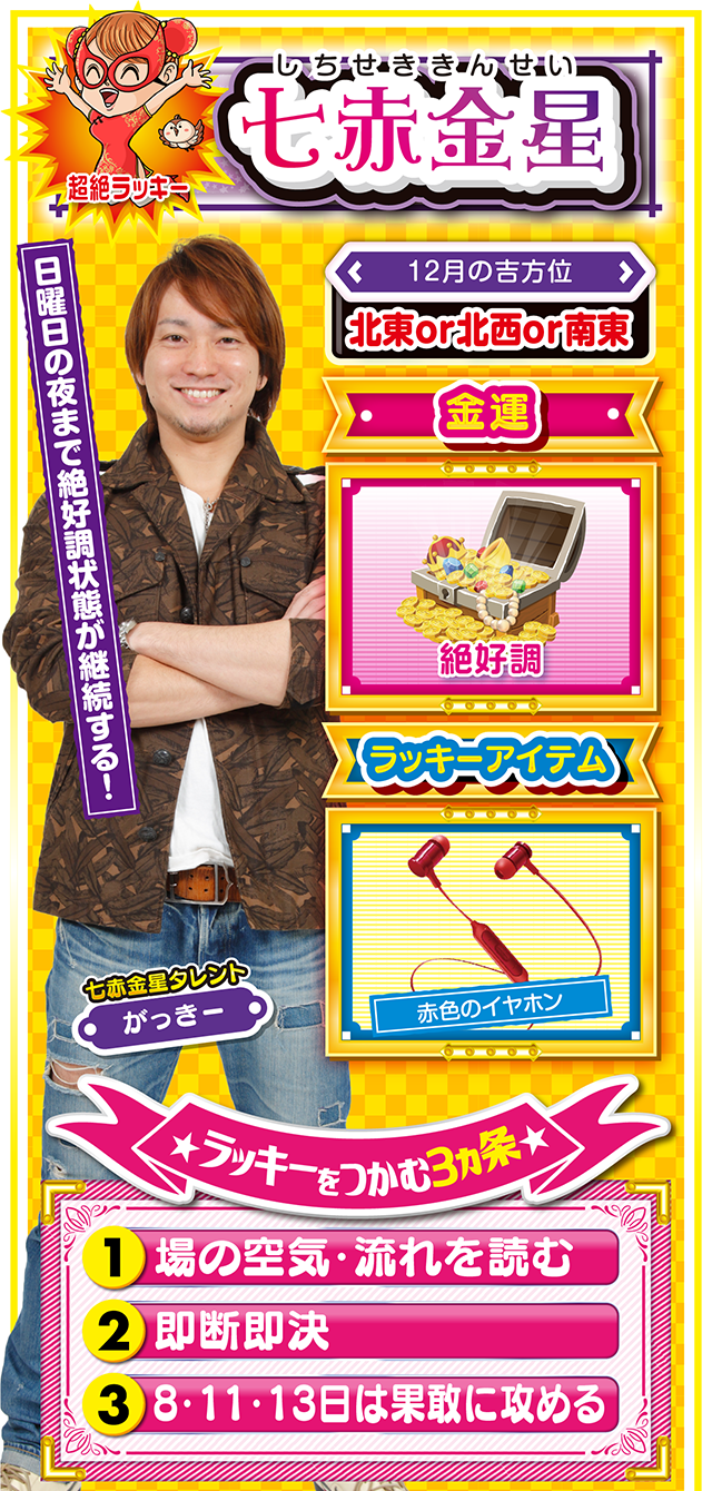 七赤金星占い結果