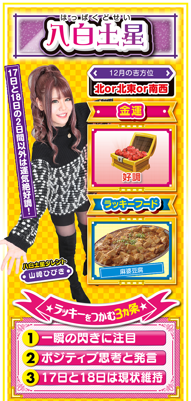 八白土星占い結果