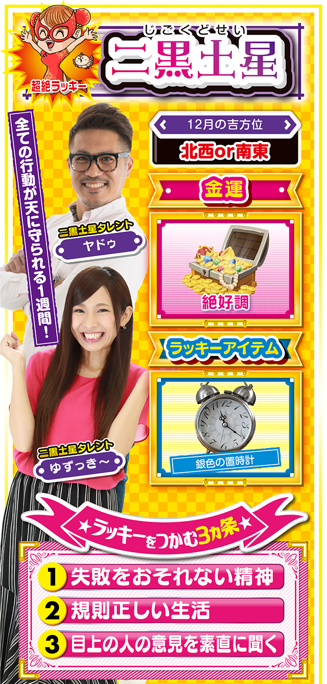 二黒土星占い結果