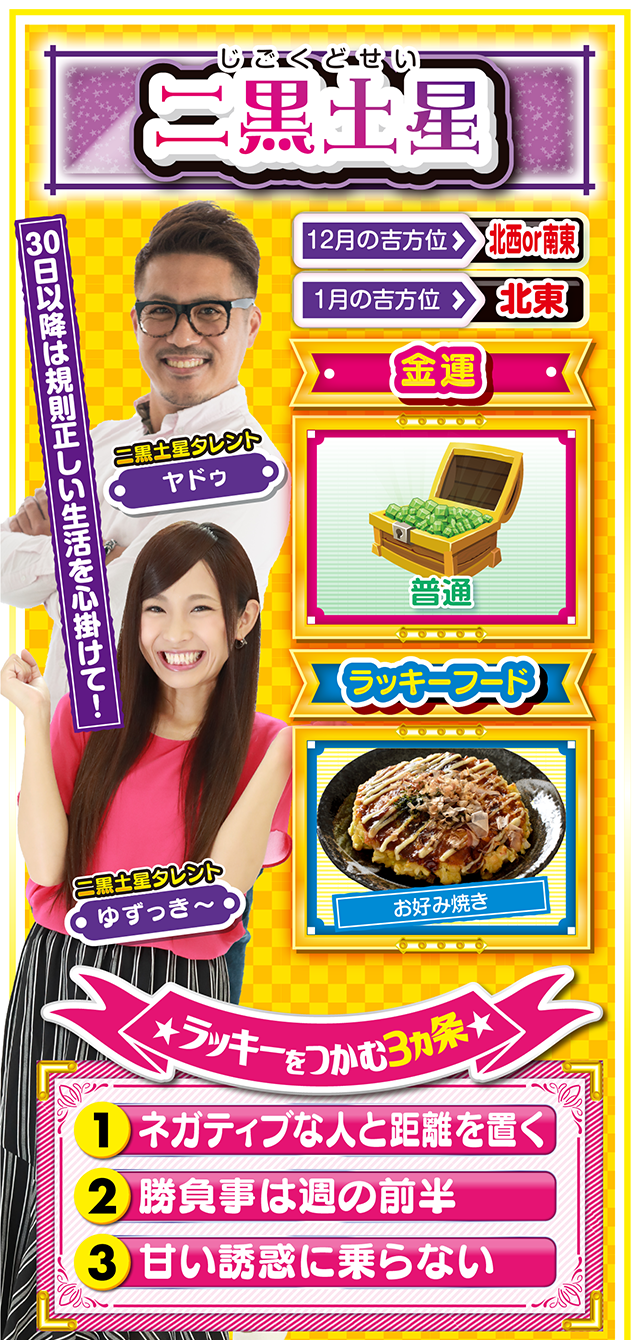 二黒土星占い結果