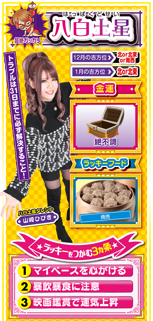 八白土星占い結果