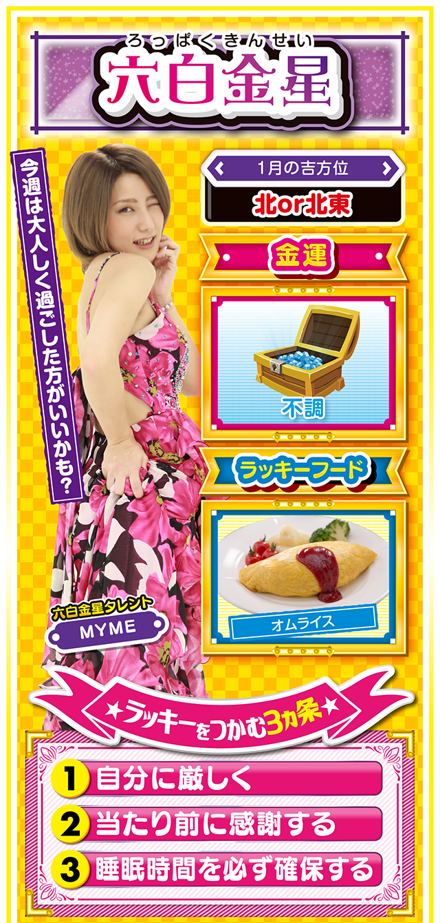 六白金星占い結果