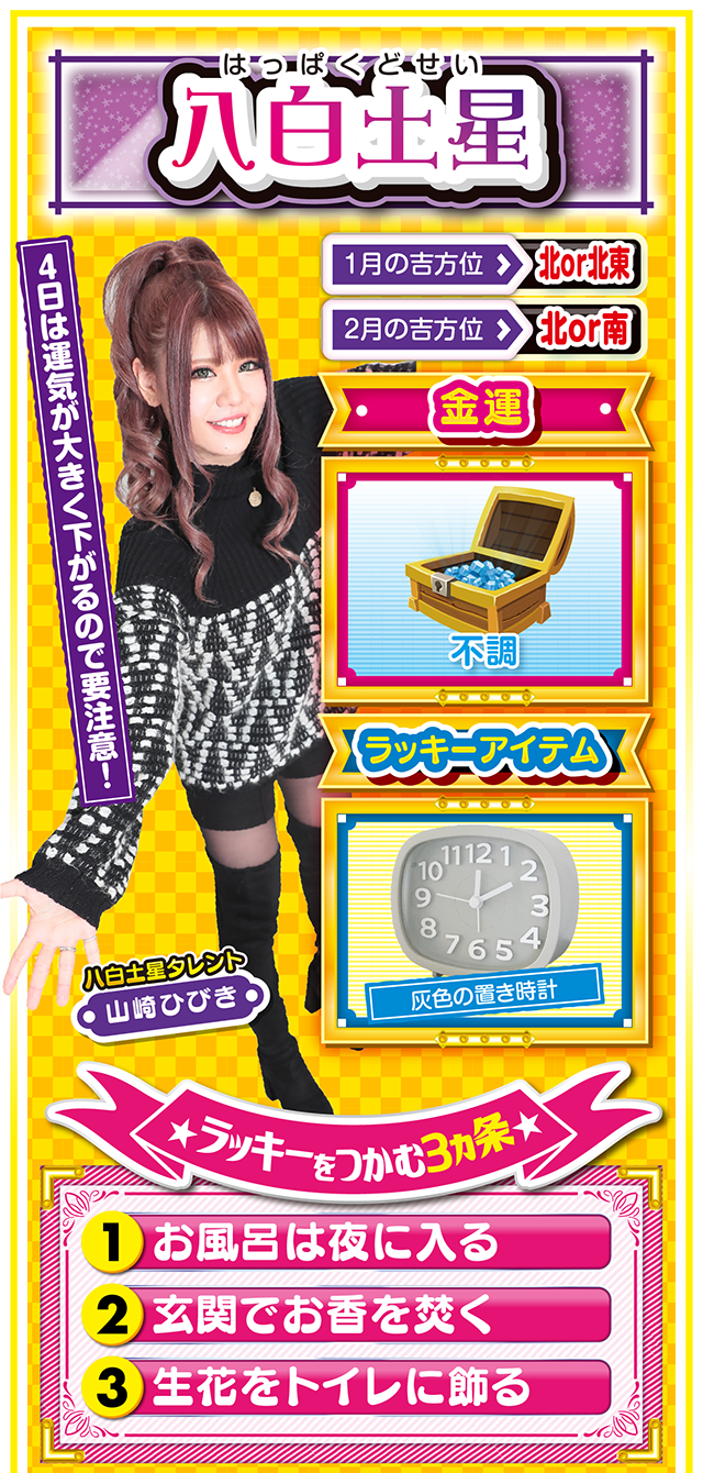 八白土星占い結果