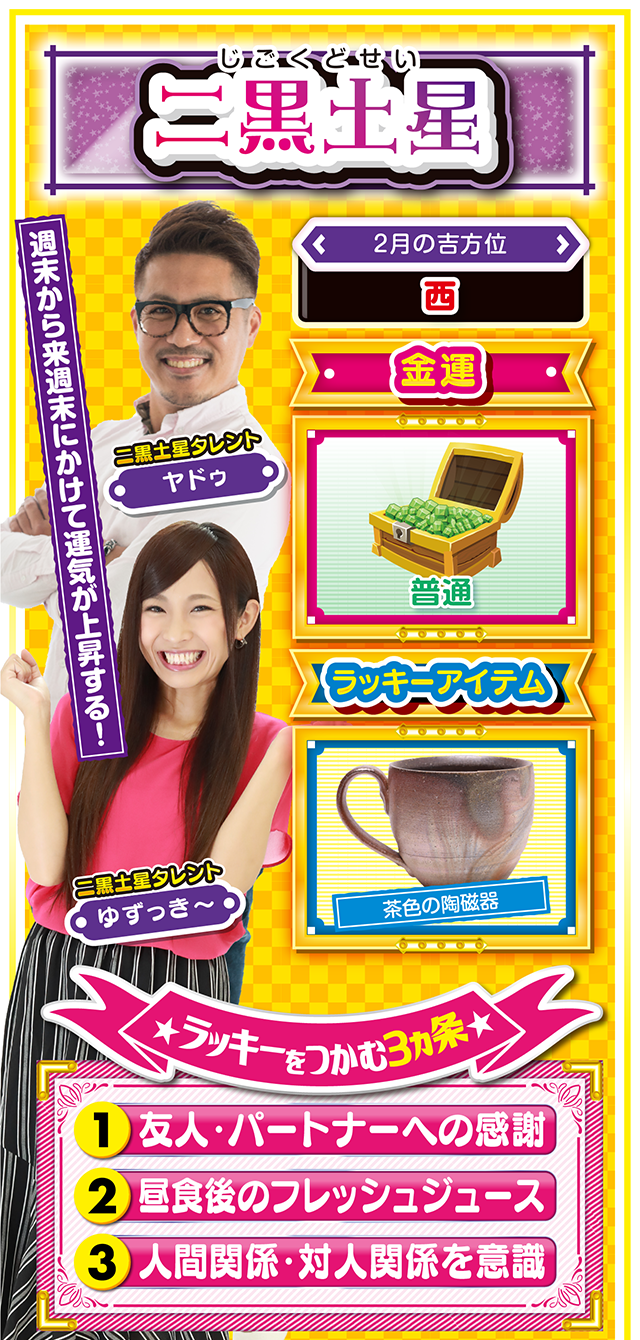 二黒土星占い結果