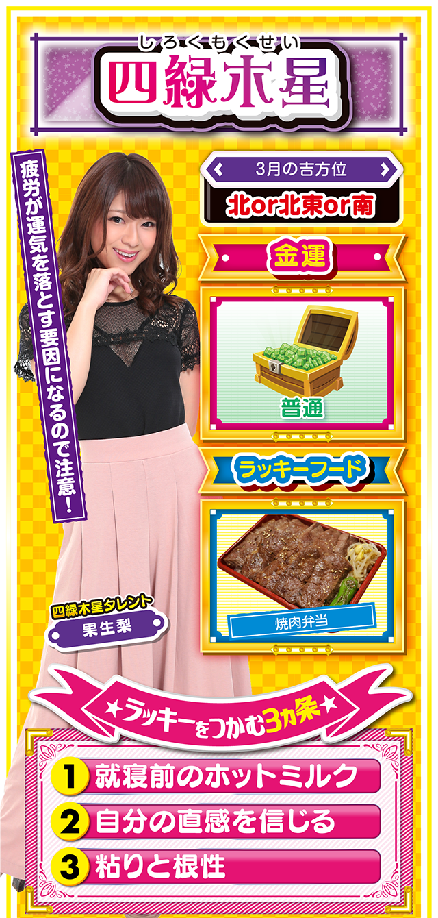 四緑木星占い結果