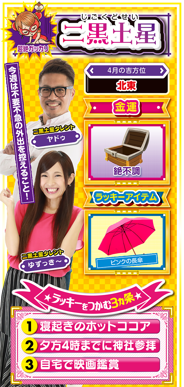 二黒土星占い結果