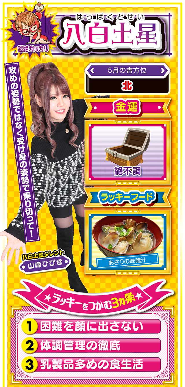 八白土星占い結果