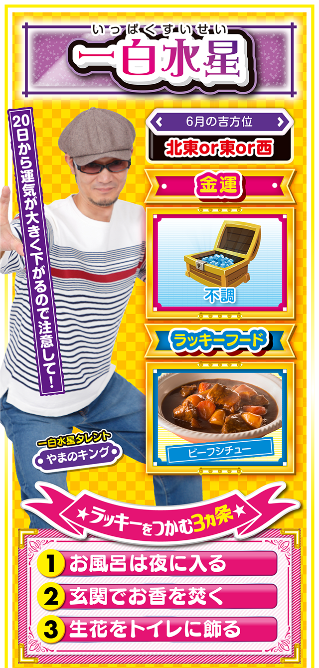 一白水星占い結果