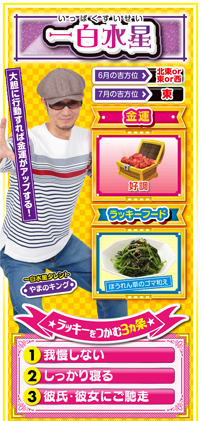 一白水星占い結果