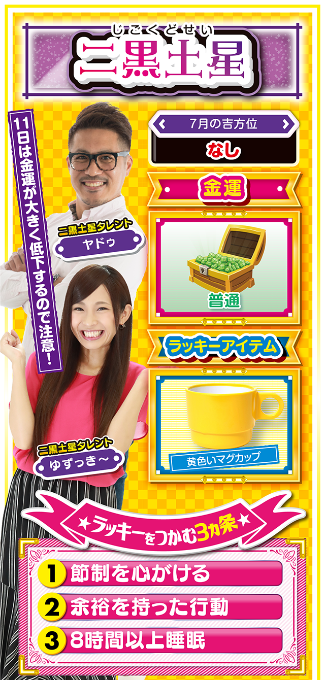 二黒土星占い結果