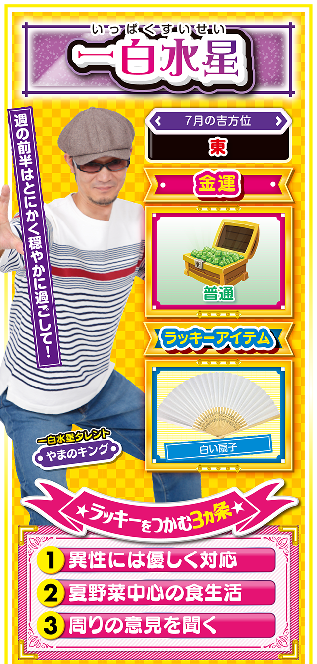 一白水星占い結果