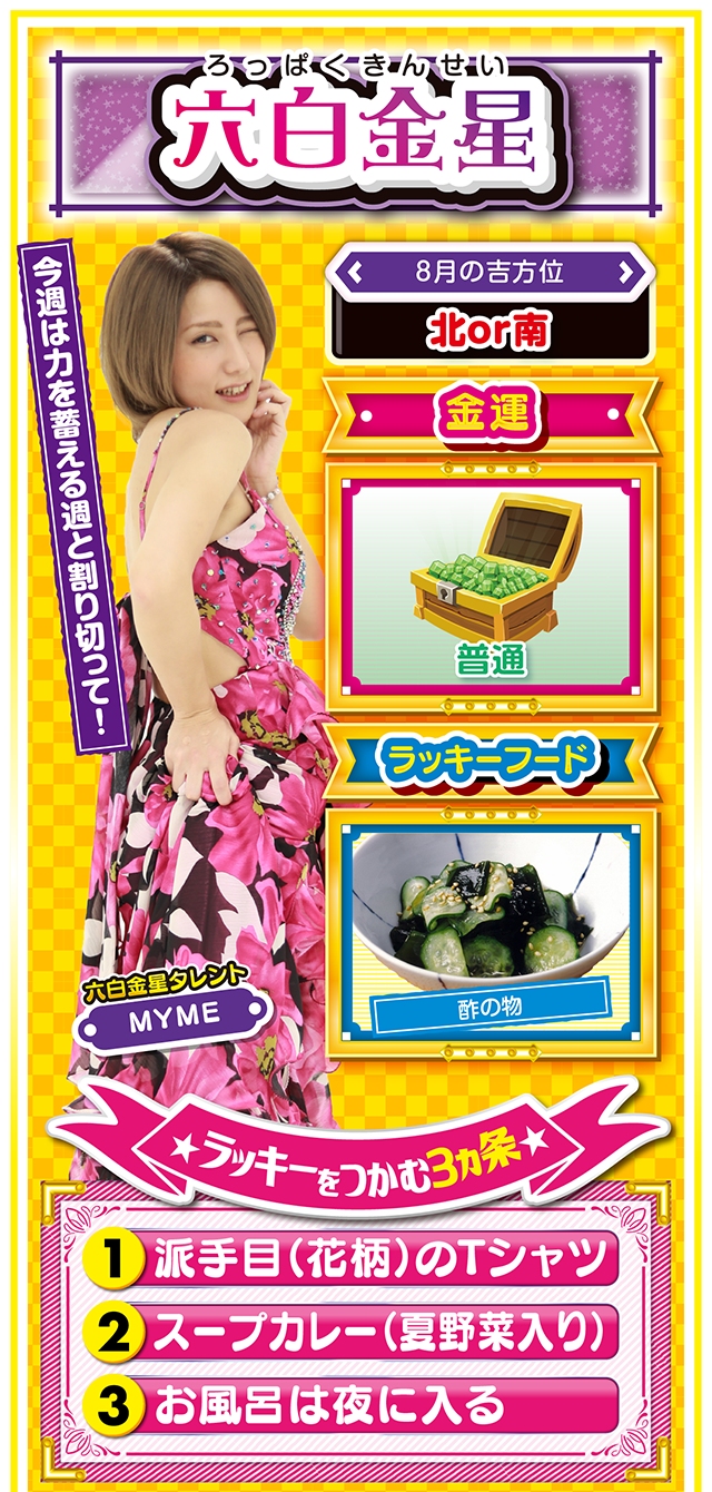 六白金星占い結果