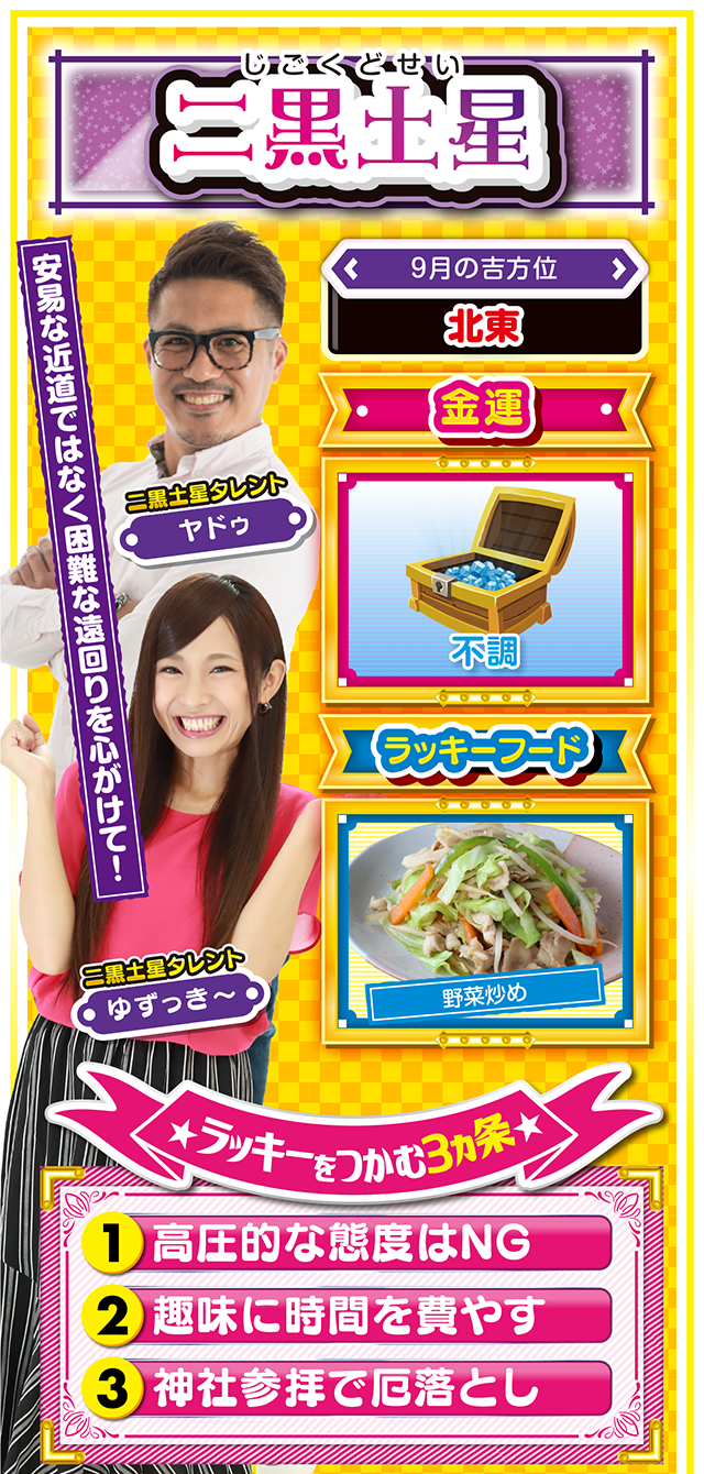 二黒土星占い結果