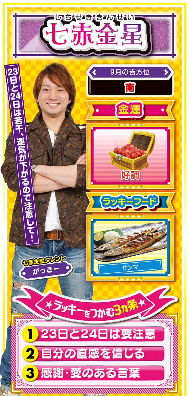 七赤金星占い結果