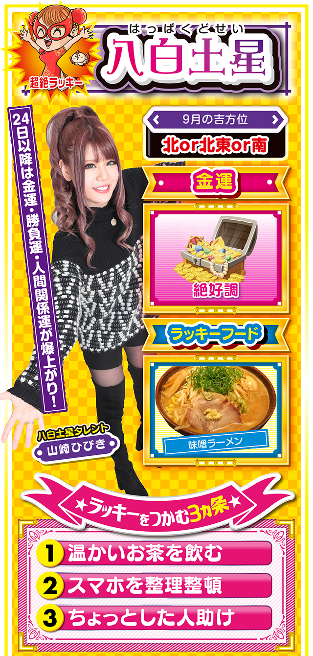 八白土星占い結果